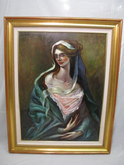 Oil on canvas painting signed Dulce 16b9b7