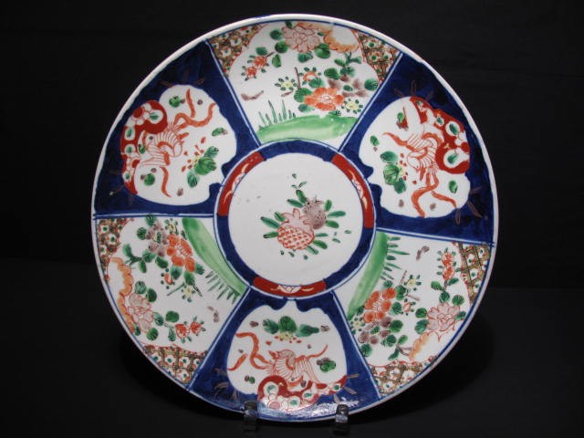 Imari hand painted plate. Colors of