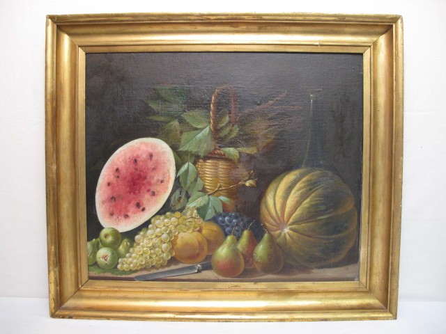 19th century oil on canvas still