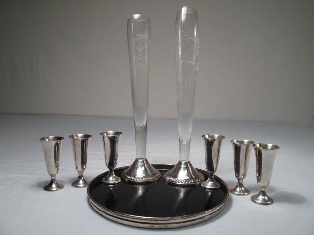 Lot of Sterling silver cordials 16ba08