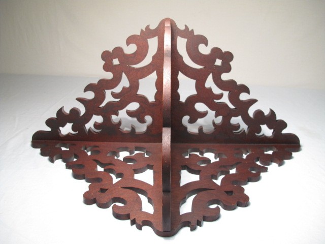 Victorian mahogany shelf with elaborate 16ba25