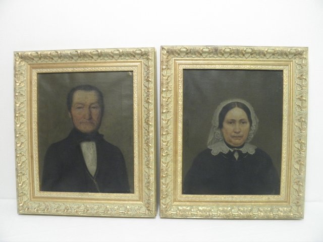 Two 19th century framed portrait 16bc05