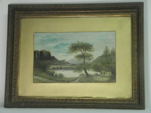 An early American school art oil