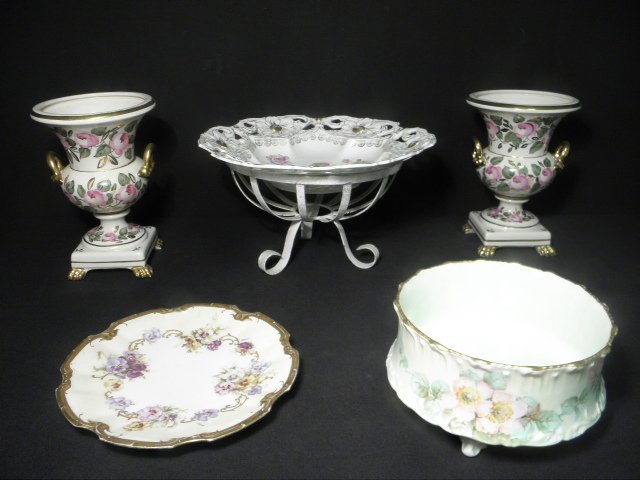 Group lot of assorted floral porcelain 16bc3a