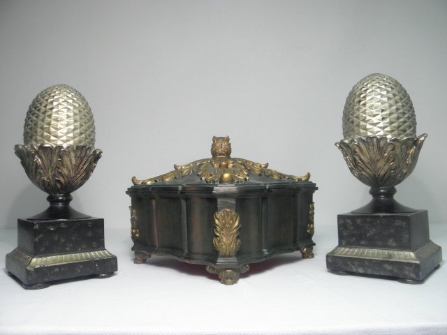 Pair of decorative acorn finials