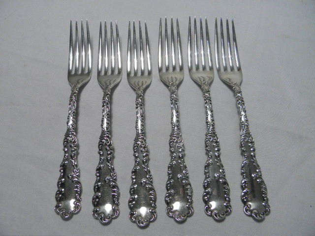Six RW S Sterling silver dinner 1699af
