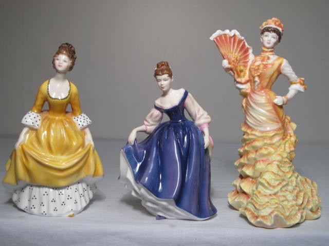 Three Royal Doulton porcelain figurines  1699f3
