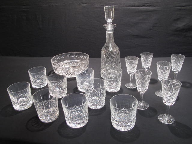 Lot of Waterford cut crystal tumblers