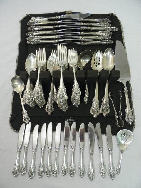 Wallace sterling silver flatware service