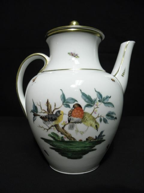 KPM porcelain hand painted teapot.