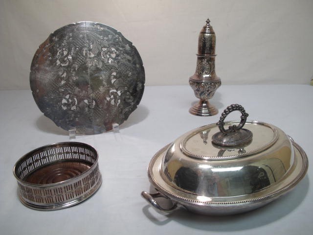 Group lot of assorted silver plate 169a63