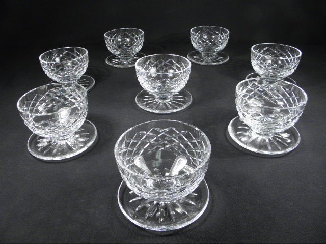 Eight Waterford cut crystal footed 16d0a9