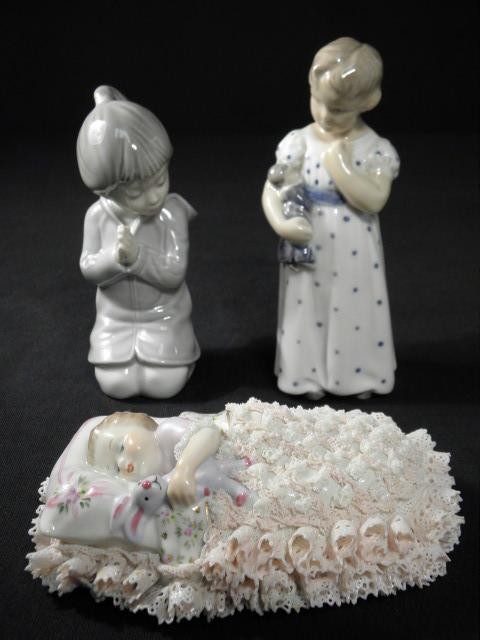 Lot of three assorted porcelain