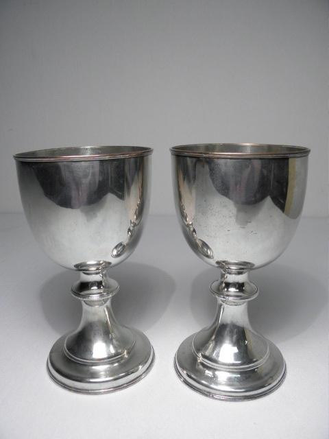 Pair of English Sheffield silverplated