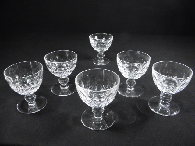 Set of six Waterford cut crystal