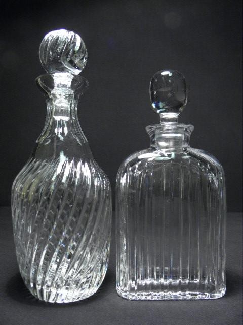 Lot of two cut crystal decanters  16d17c