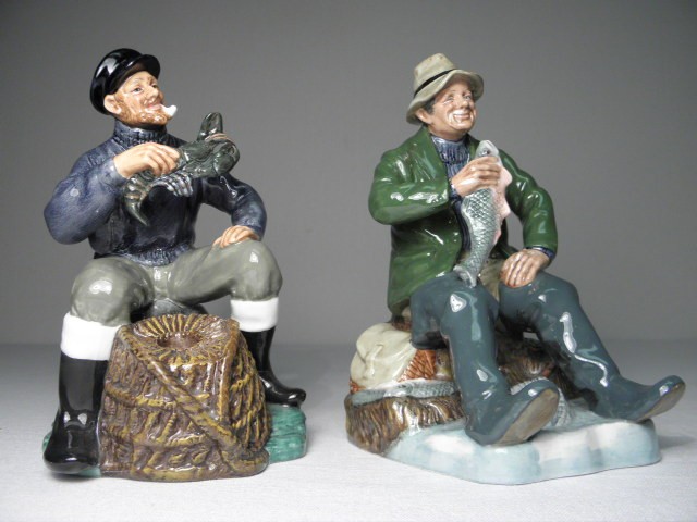 Two Royal Doulton porcelain figurines.