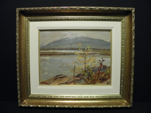 A Y Jackson oil on board waterway 16d1c8