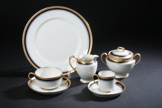 60-PIECE LIMOGES PORCELAIN PARTIAL DINNER