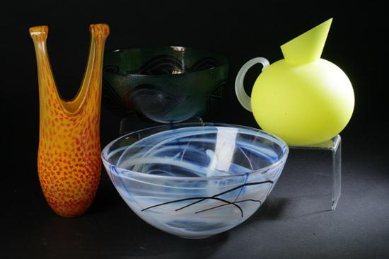 FOUR PIECES KOSTA BODA GLASS. Including