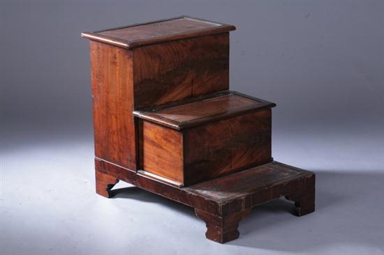 GEORGE III FIGURED MAHOGANY BED