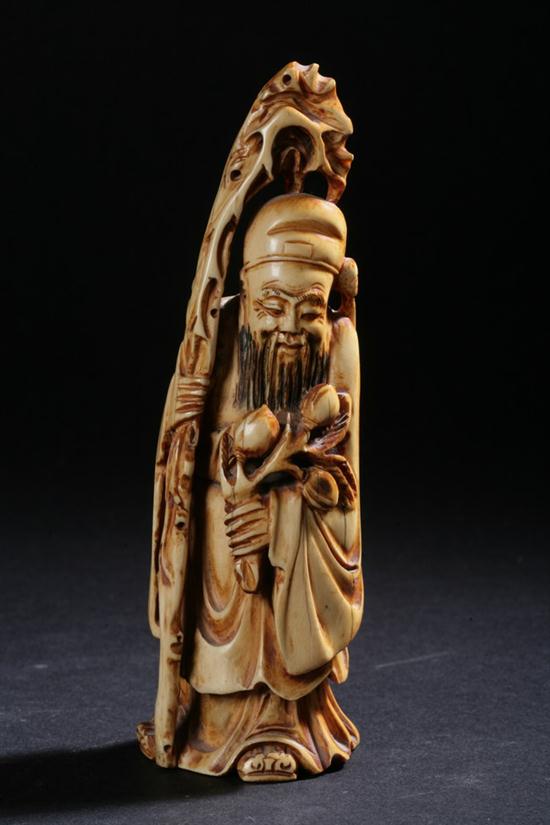 CHINESE IVORY FIGURE OF IMMORTAL