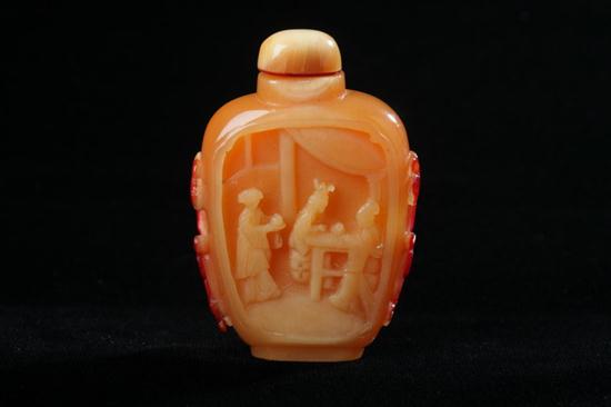 CHINESE HORN BILL SNUFF BOTTLE 16d654