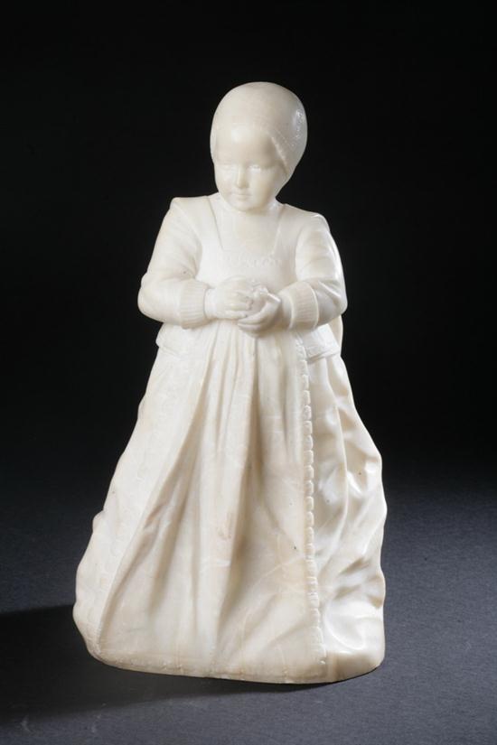 CARVED MARBLE FIGURE OF HENRIETTA 16d744