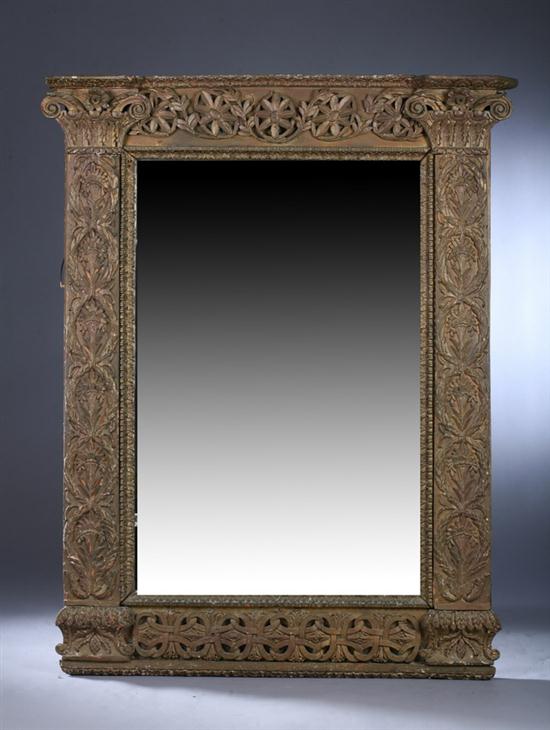 ITALIAN NEOCLASSICAL PAINTED OVERMANTLE 16d757