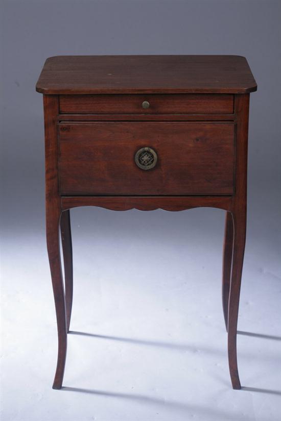 FRENCH STYLE FRUITWOOD TWO-DRAWER