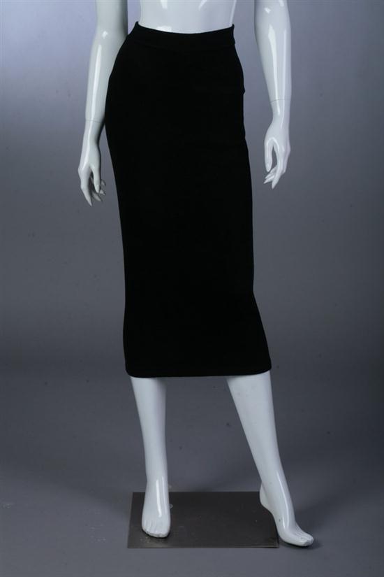 TWO ALA?A BLACK SKIRTS 1980s; size