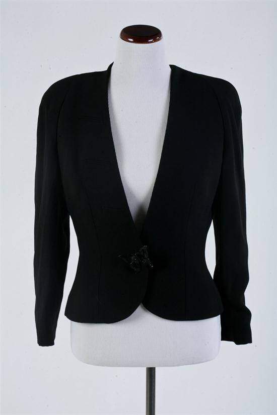 CHRISTIAN DIOR BLACK WOOL JACKET