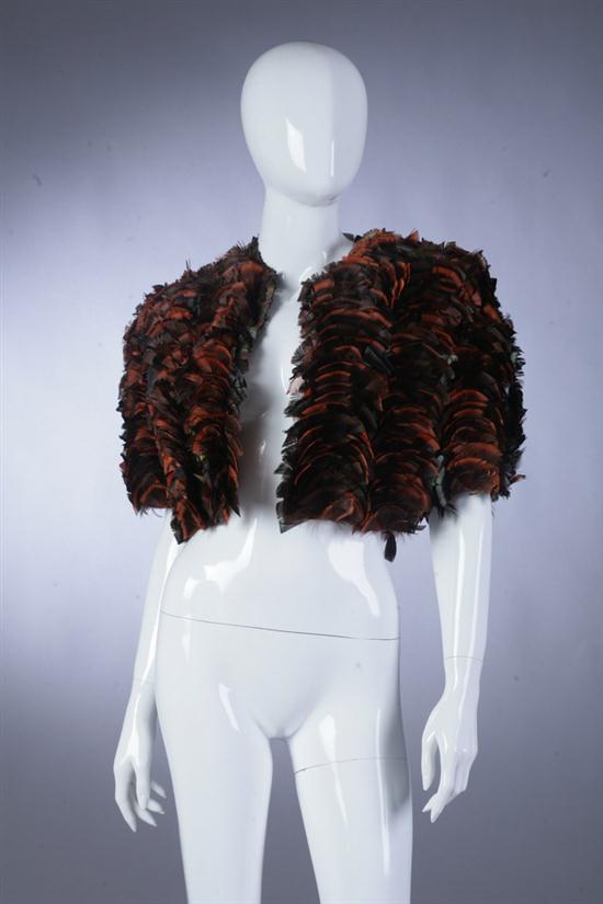 CHRISTIAN DIOR FEATHERED BOLERO 16d88f