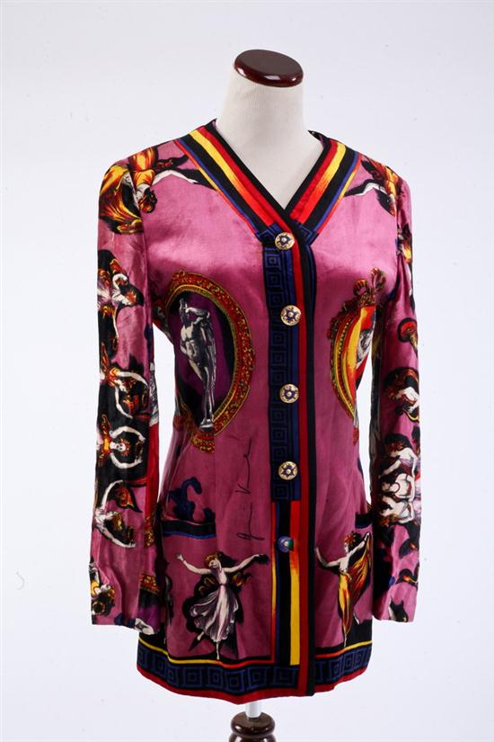 GIANNI VERSACE COUTURE POLYCHROME PRINT