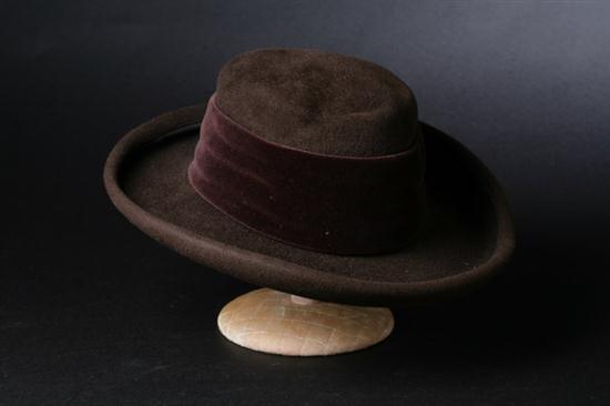 ERIC JAVITS BROWN FELT HAT New 16d8e0