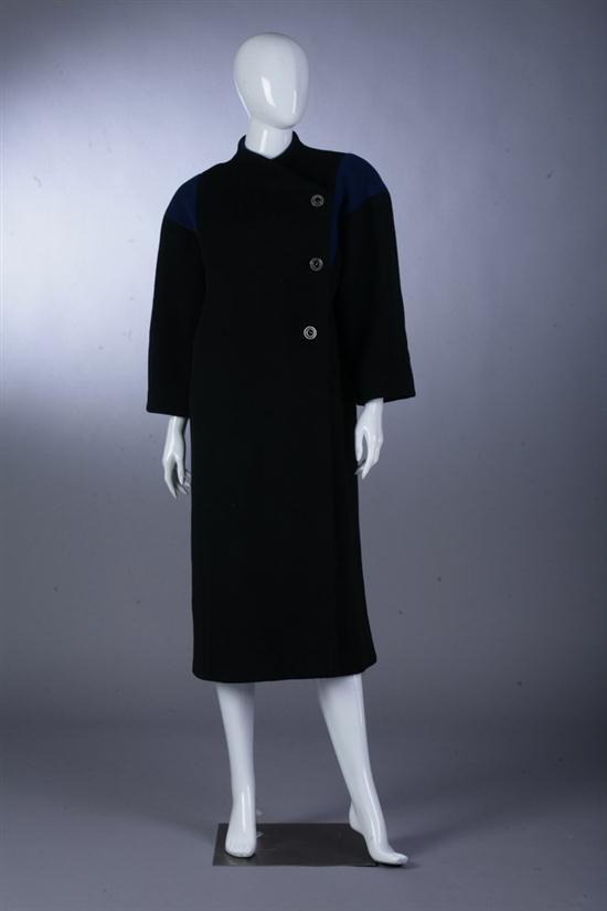 PAULINE TRIG?RE BLACK AND COBALT WOOL