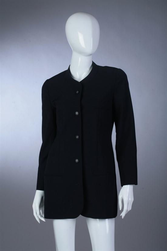 CHANEL NAVY WOOL JACKET Spring 1996;