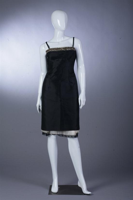 PRADA BLACK BEADED COCKTAIL DRESS  16d95a