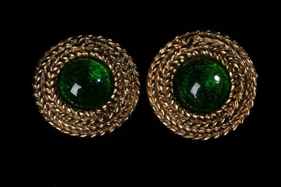 CHANEL GRIPOIX EARRINGS Stamped