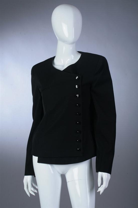 CHANEL BLACK WOOL GABRIELLE JACKET.