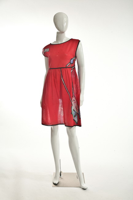 MICHAELE VOLLBRACH LINEN DRESS.