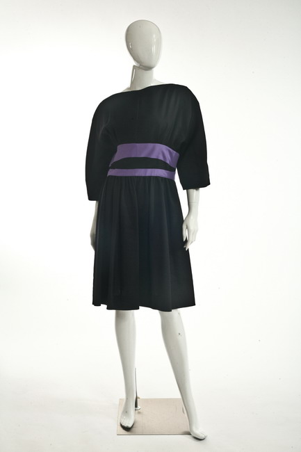 NARCISO RODRIGUEZ BLACK LINEN DRESS  16da00