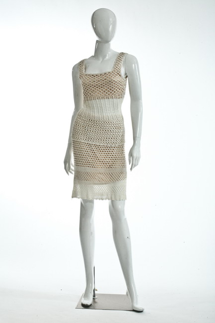 PACO RABANNE WHITE CROCHET SKIRT 16da13