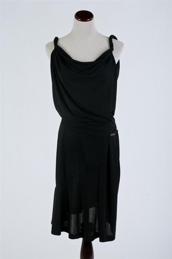 GALLIANO BLACK CREPE DRESS Size