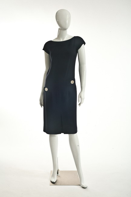 VALENTINO NAVY DRESS. Contemporary