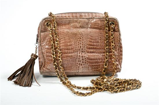 LUC BENOIT GLAZED PYTHON HANDBAG  16da41