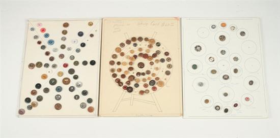 LARGE COLLECTION VINTAGE BUTTONS. Including