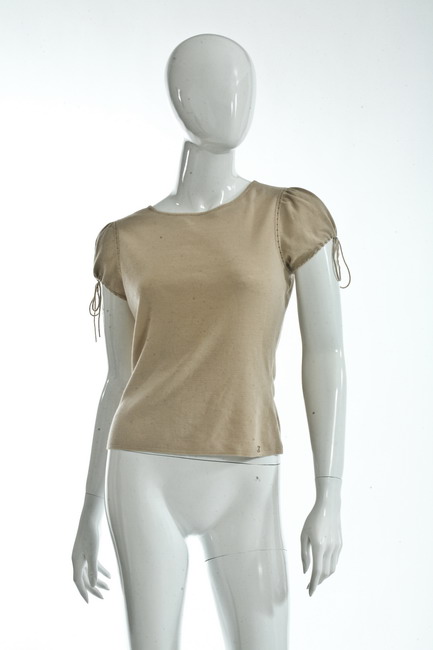 CHANEL BEIGE LIGHTWEIGHT WOOL TOP  16da8a