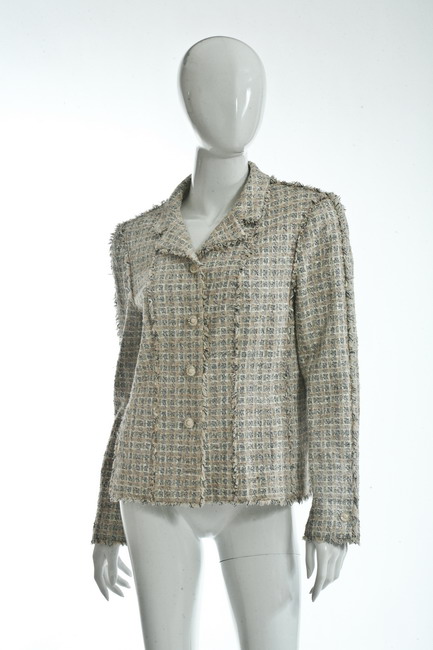 CHANEL BOUCL TWEED JACKET Spring 16da84