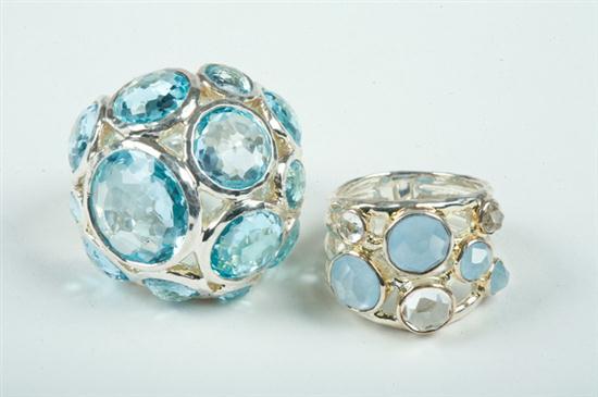 TWO SIGNED IPPOLITA STERLING SILVER